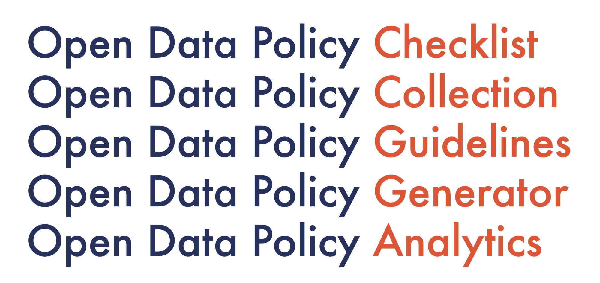 Home page of the Open Data Policy Hub